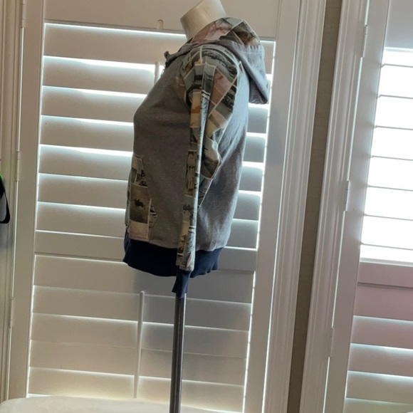 Gray and Multicolor Women's Jacket - Picture 4 of 7